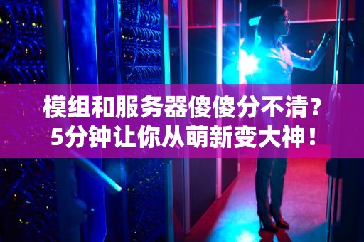 模组和服务器傻傻分不清？5分钟让你从萌新变大神！