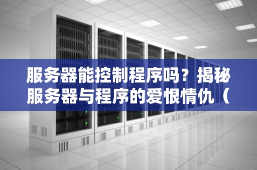 服务器能控制程序吗？揭秘服务器与程序的爱恨情仇（附专业测评）