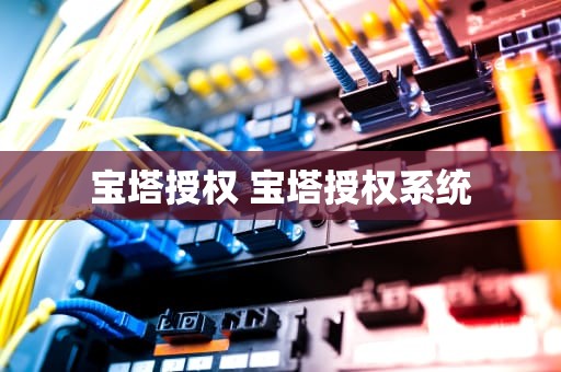 宝塔授权 宝塔授权系统