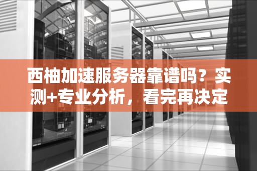 西柚加速服务器靠谱吗？实测+专业分析，看完再决定！