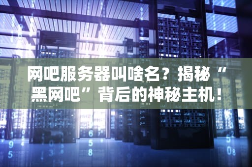 网吧服务器叫啥名？揭秘“黑网吧”背后的神秘主机！