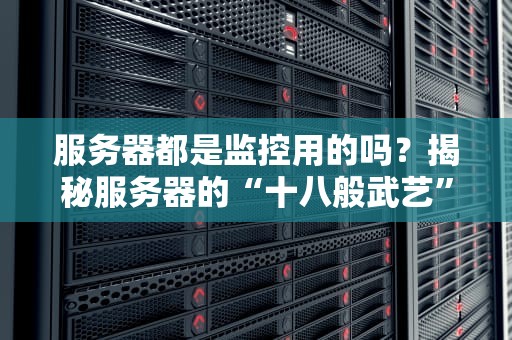 服务器都是监控用的吗？揭秘服务器的“十八般武艺”和隐藏技能！
