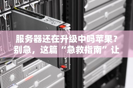 服务器还在升级中吗苹果？别急，这篇“急救指南”让你秒懂！