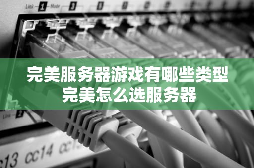 完美服务器游戏有哪些类型 完美怎么选服务器