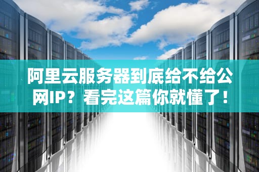 阿里云服务器到底给不给公网IP？看完这篇你就懂了！（附骚操作指南）