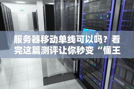 服务器移动单线可以吗？看完这篇测评让你秒变“懂王”！