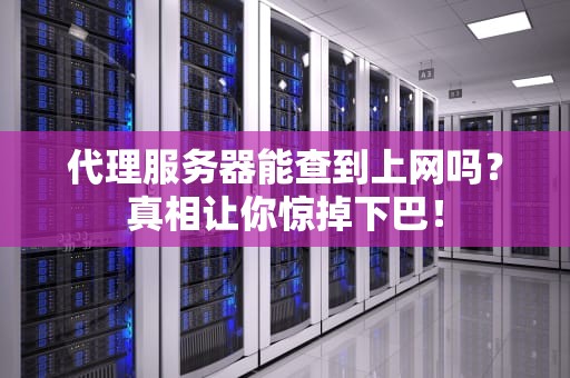 代理服务器能查到上网吗？真相让你惊掉下巴！