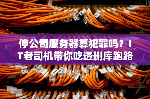 停公司服务器算犯罪吗？IT老司机带你吃透删库跑路那些事儿！