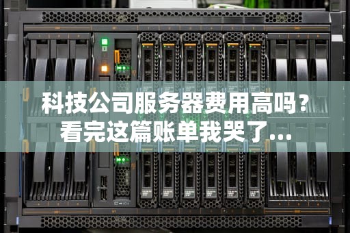 科技公司服务器费用高吗？看完这篇账单我哭了…