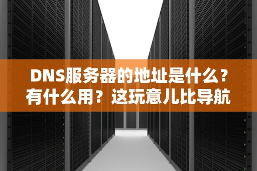 DNS服务器的地址是什么？有什么用？这玩意儿比导航还重要！