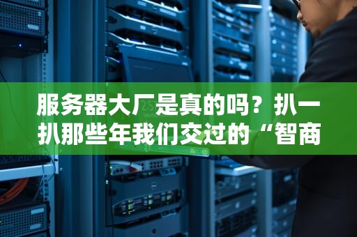 服务器大厂是真的吗？扒一扒那些年我们交过的“智商税”
