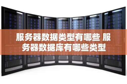 服务器数据类型有哪些 服务器数据库有哪些类型