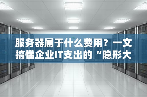 服务器属于什么费用？一文搞懂企业IT支出的“隐形大佬”