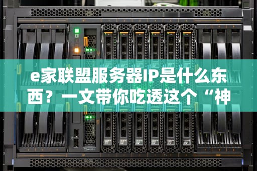 e家联盟服务器IP是什么东西？一文带你吃透这个“神秘地址”