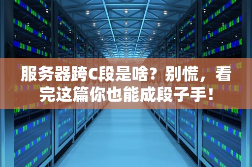 服务器跨C段是啥？别慌，看完这篇你也能成段子手！