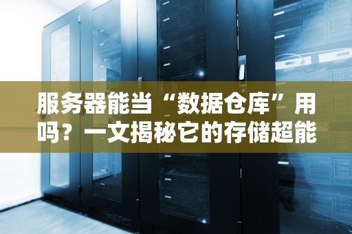 服务器能当“数据仓库”用吗？一文揭秘它的存储超能力！
