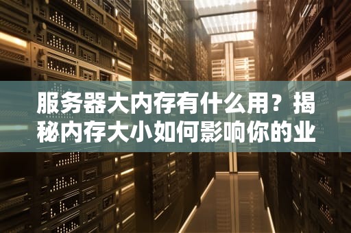 服务器大内存有什么用？揭秘内存大小如何影响你的业务飞升！