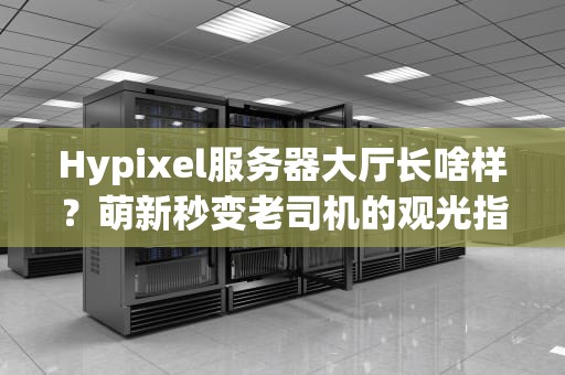 Hypixel服务器大厅长啥样？萌新秒变老司机的观光指南！