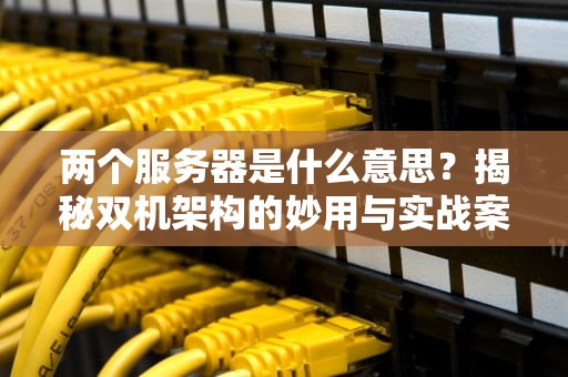 两个服务器是什么意思？揭秘双机架构的妙用与实战案例