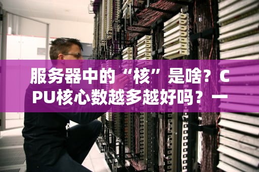 服务器中的“核”是啥？CPU核心数越多越好吗？一文带你搞懂服务器核心玄学！
