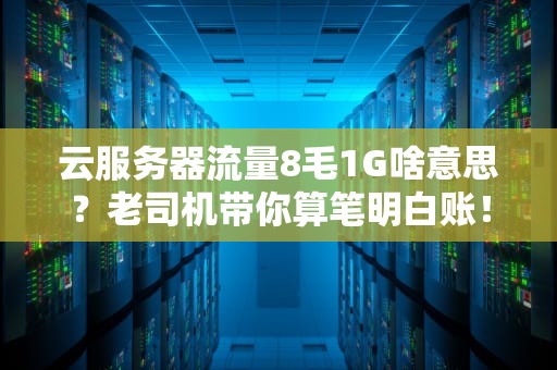 云服务器流量8毛1G啥意思？老司机带你算笔明白账！