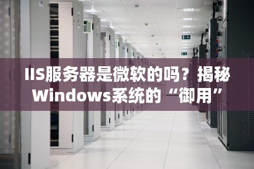 IIS服务器是微软的吗？揭秘Windows系统的“御用”Web服务神器！