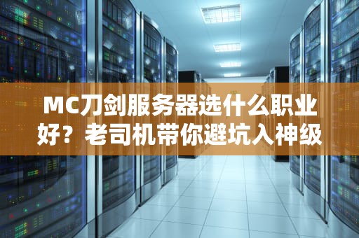 MC刀剑服务器选什么职业好？老司机带你避坑入神级！