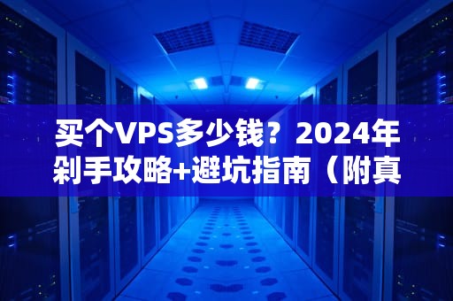 买个VPS多少钱？2024年剁手攻略+避坑指南（附真实测评）
