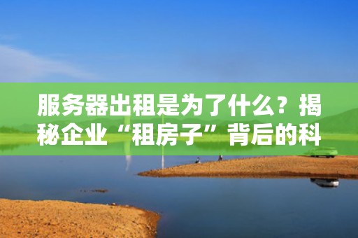 服务器出租是为了什么？揭秘企业“租房子”背后的科技算盘！