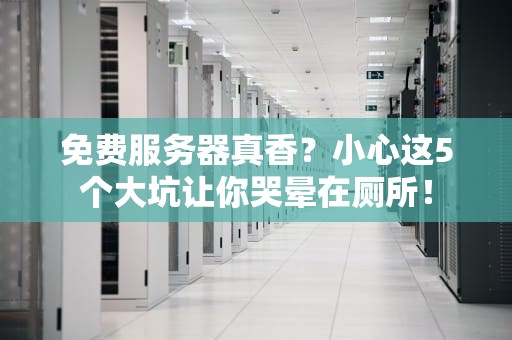 免费服务器真香？小心这5个大坑让你哭晕在厕所！