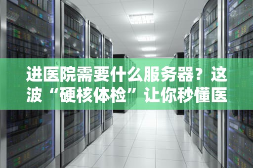 进医院需要什么服务器？这波“硬核体检”让你秒懂医疗IT选型！