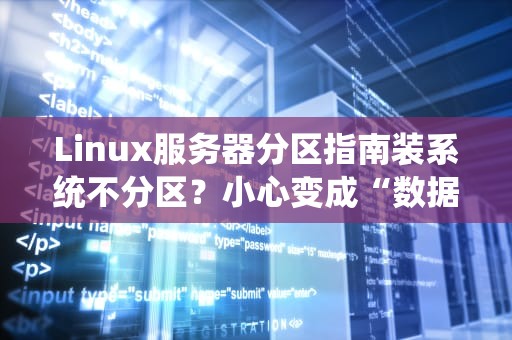 Linux服务器分区指南装系统不分区？小心变成“数据泥石流”！（附专业方案）