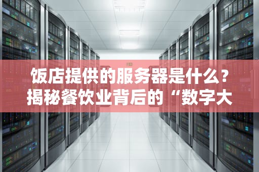 饭店提供的服务器是什么？揭秘餐饮业背后的“数字大厨”