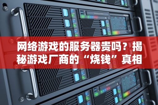 网络游戏的服务器贵吗？揭秘游戏厂商的“烧钱”真相！