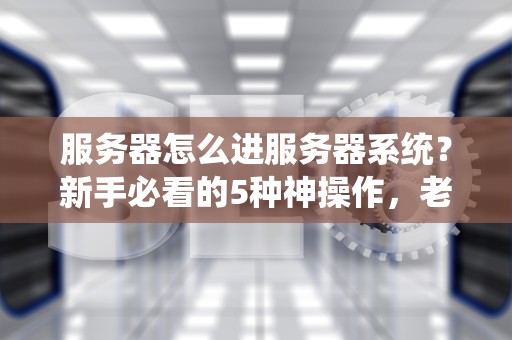 服务器怎么进服务器系统？新手必看的5种神操作，老司机都直呼内行！