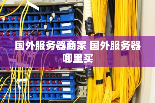 国外服务器商家 国外服务器哪里买