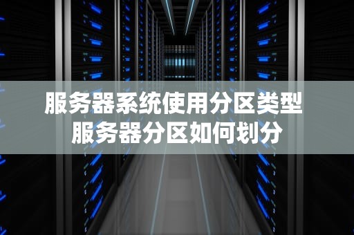 服务器系统使用分区类型 服务器分区如何划分