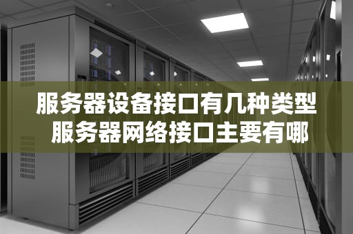 服务器设备接口有几种类型 服务器网络接口主要有哪几种