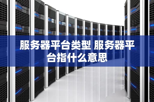 服务器平台类型 服务器平台指什么意思