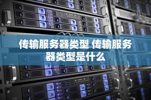 传输服务器类型 传输服务器类型是什么