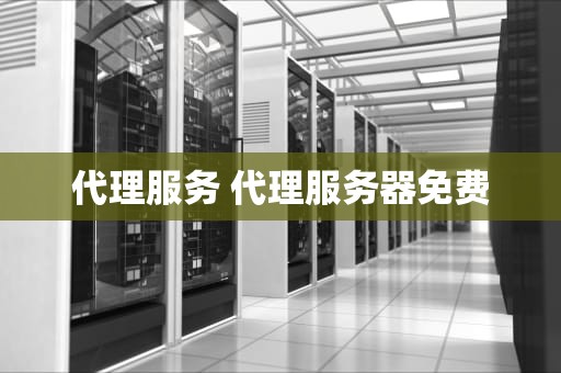 代理服务 代理服务器免费