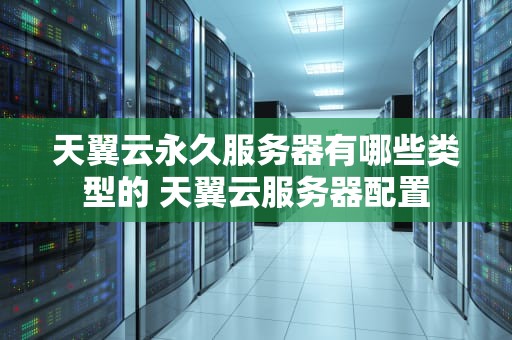天翼云永久服务器有哪些类型的 天翼云服务器配置
