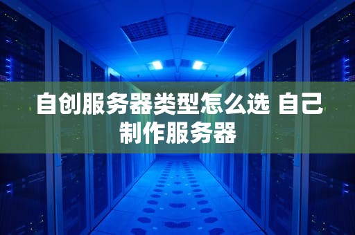自创服务器类型怎么选 自己制作服务器