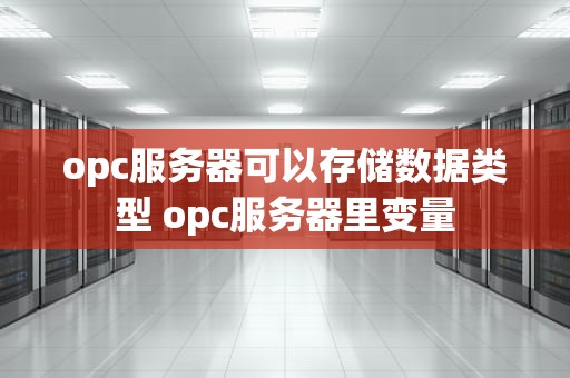 opc服务器可以存储数据类型 opc服务器里变量