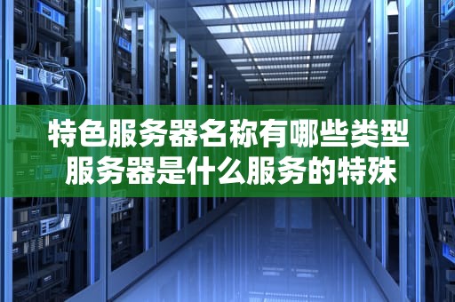 特色服务器名称有哪些类型 服务器是什么服务的特殊设备