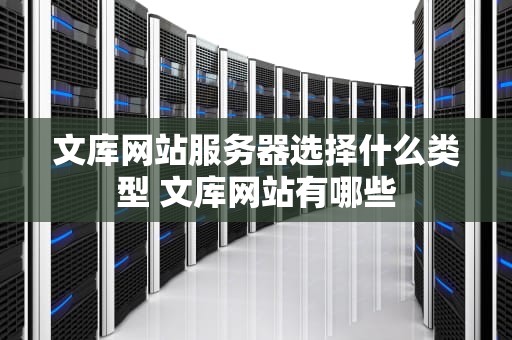文库网站服务器选择什么类型 文库网站有哪些