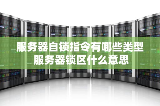 服务器自锁指令有哪些类型 服务器锁区什么意思