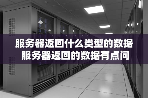 服务器返回什么类型的数据 服务器返回的数据有点问题