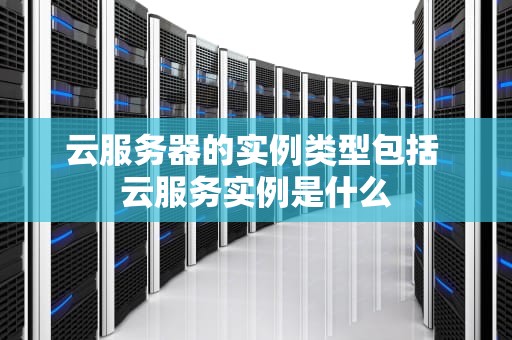 云服务器的实例类型包括 云服务实例是什么