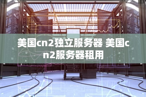 美国cn2独立服务器 美国cn2服务器租用